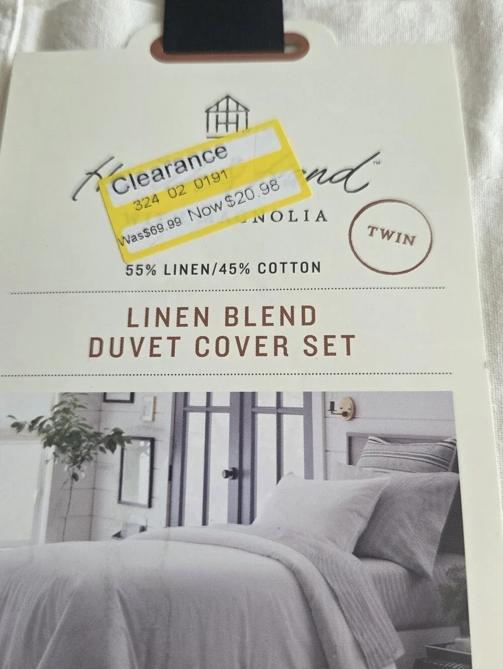 Hearth And Hand Linen Blend Duvet Set